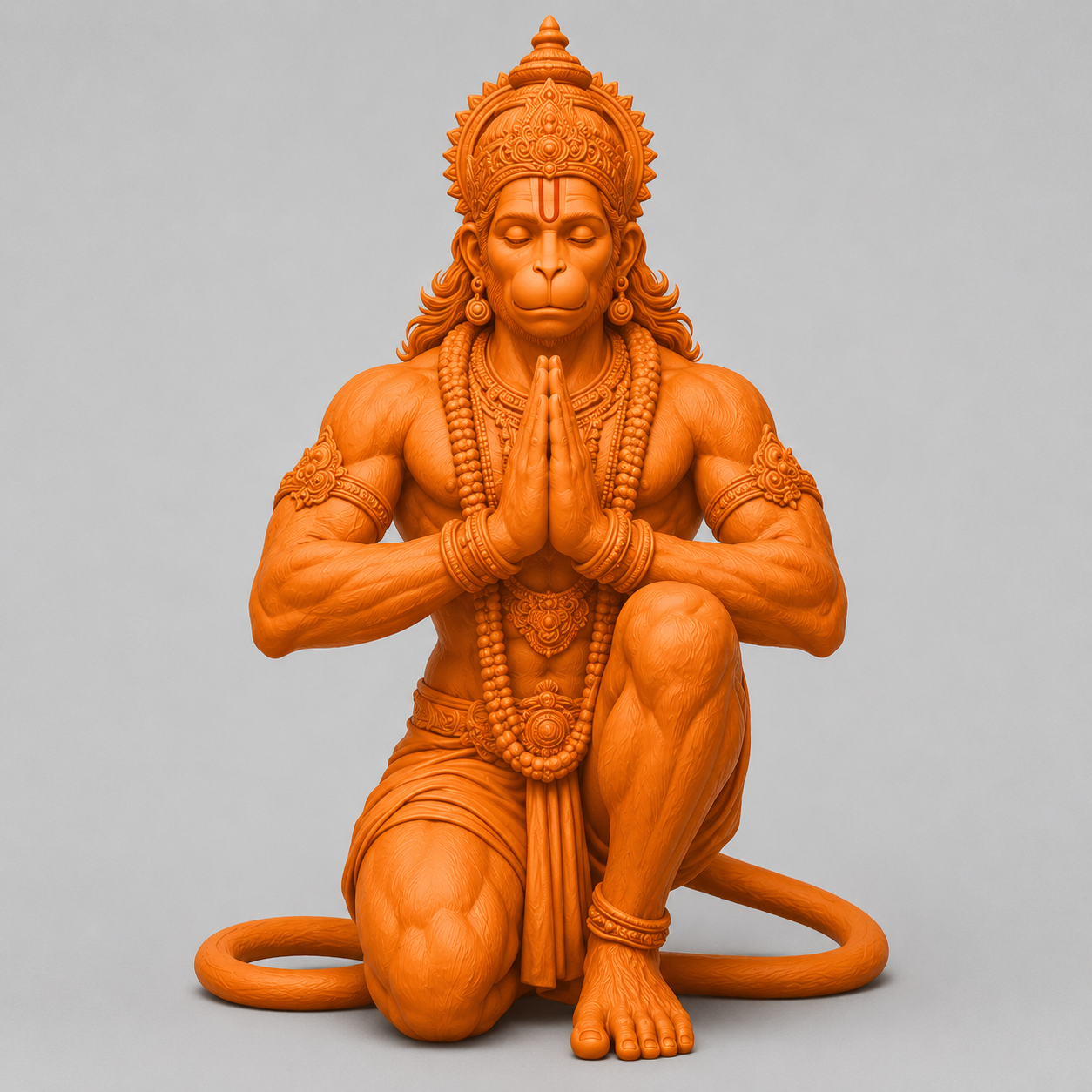 Hanuma Ji Orange 3D Model (5 Inch)